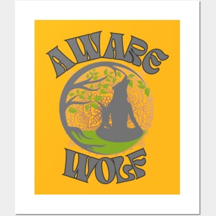 Aware Wolf Posters and Art